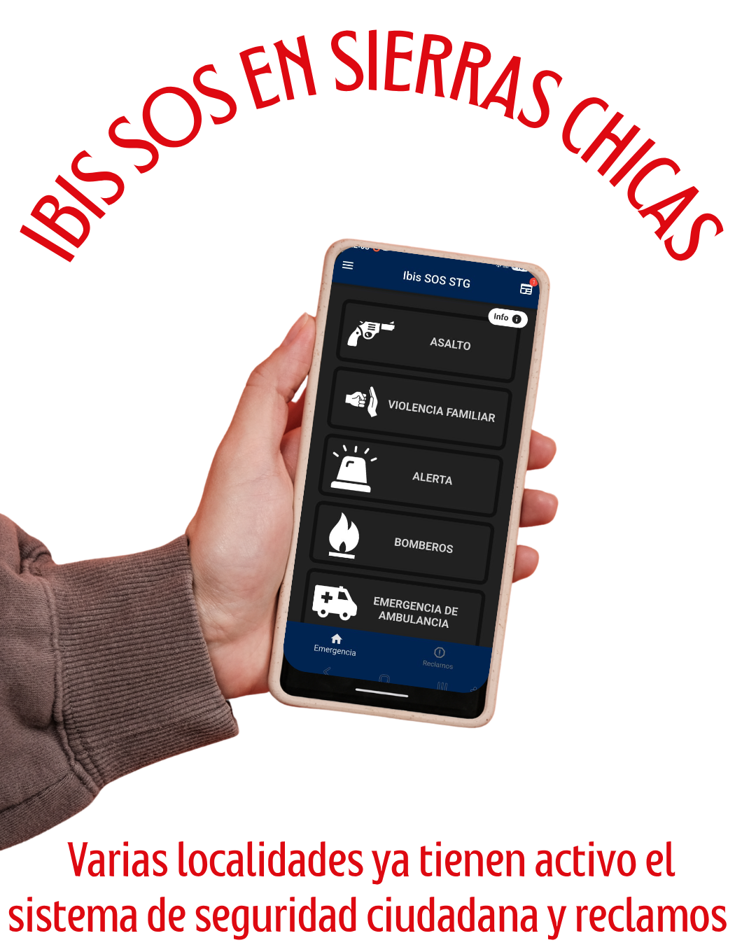 IBIS SOS está activo en Sierras Chicas: seguridad ciudadana en un solo click